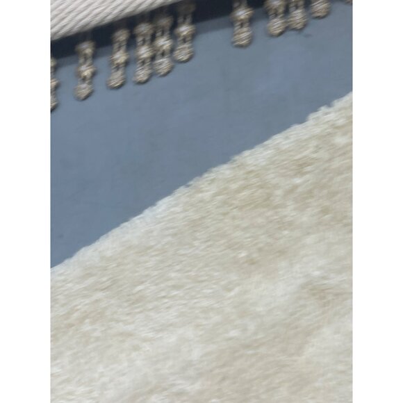 croscill home 3 piece bath towel set RN 21857 floral fringe cotton cream READ - Picture 10 of 10